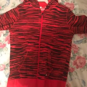 A Red and black xerison jacket